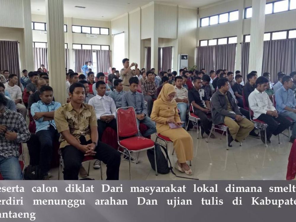 Gallery Seleksi Diklat Operator Smelter (Angkatan I-IV) di Bantaeng- Sulsel, tgl 20-23 Juni 2016 2 slide2
